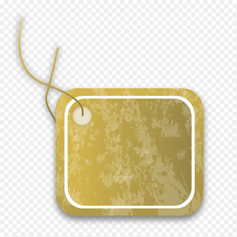 铜黄纹理吊牌