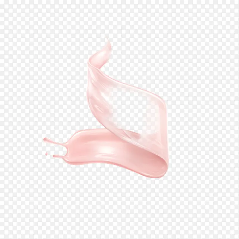 淡粉色乳液不规则图