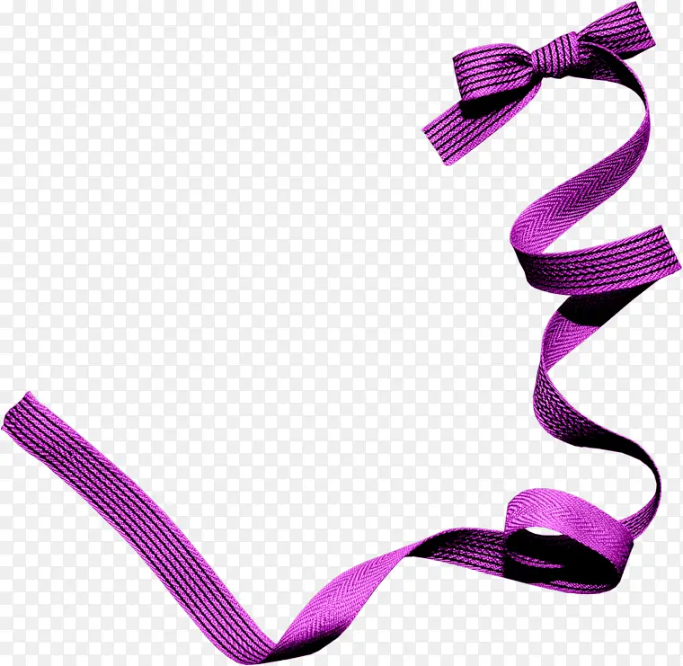 紫色蝴蝶结彩带