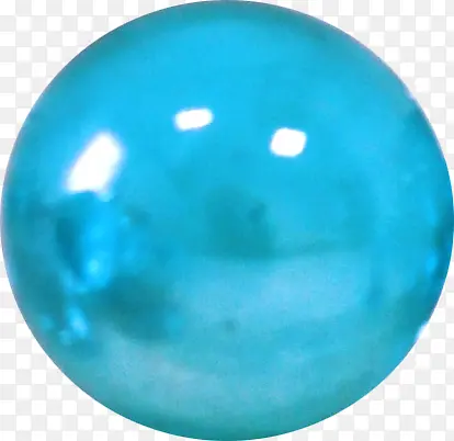 蓝色漂亮水晶球