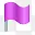 紫色的旗帜标识图标