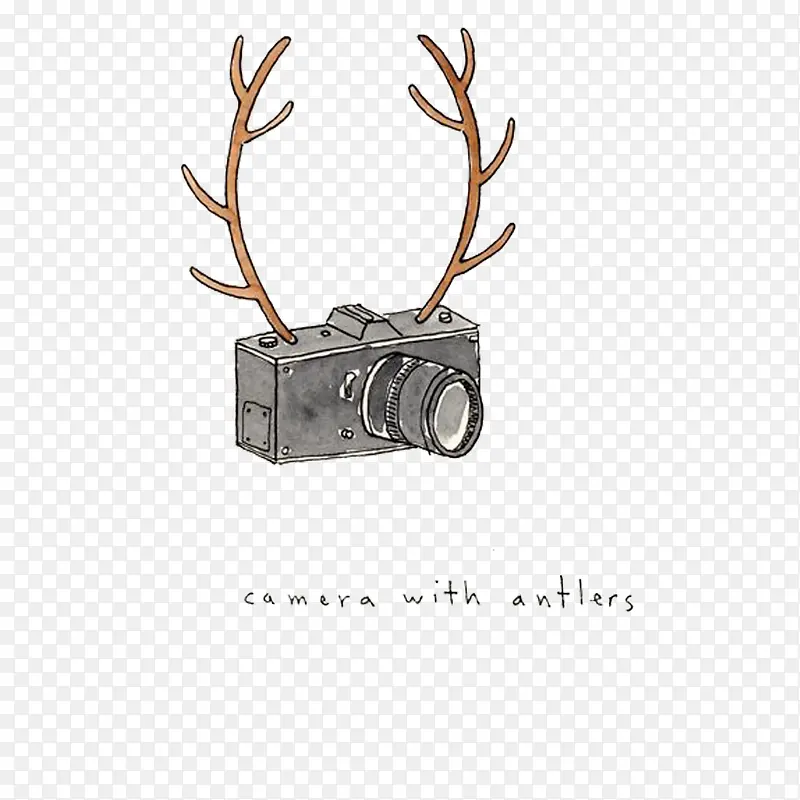 长的鹿角的照相机