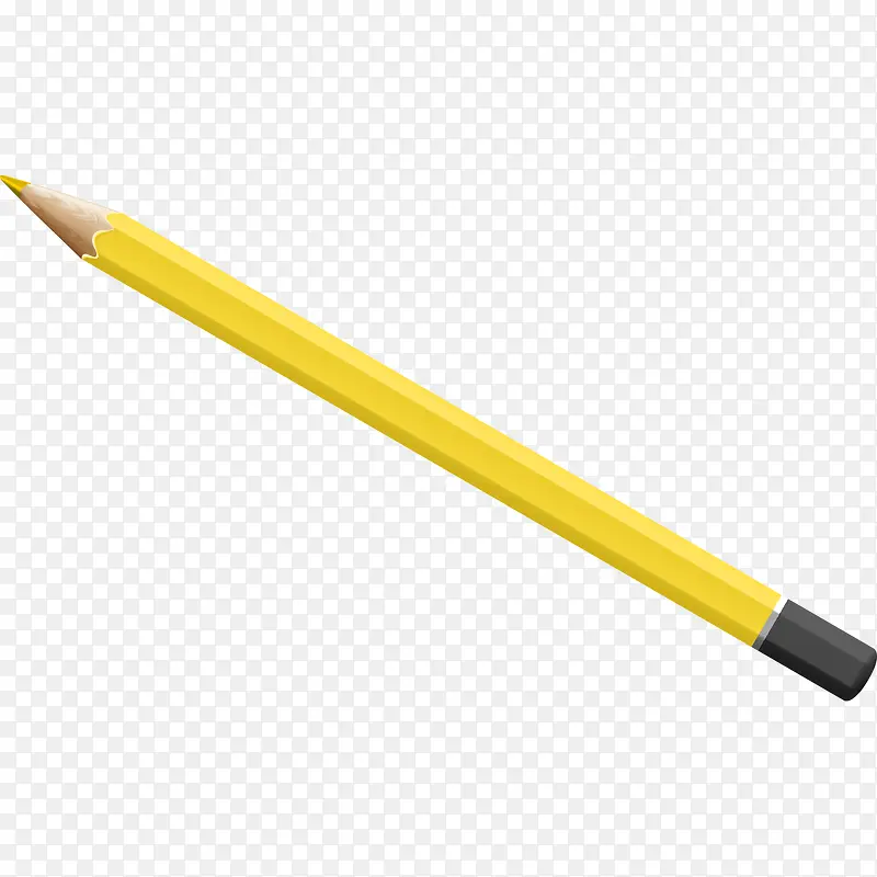 黄色铅笔模型