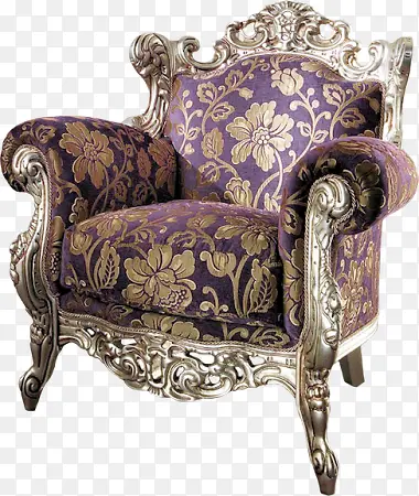 紫色欧式座椅