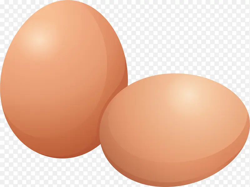 两颗新鲜鸡蛋