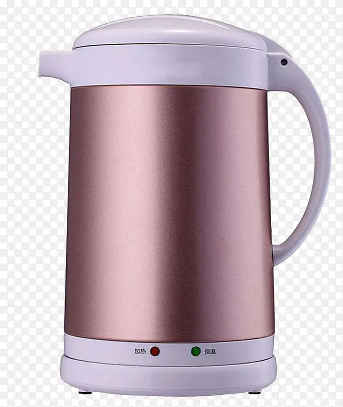 粉红色白色壶盖速热电水壶