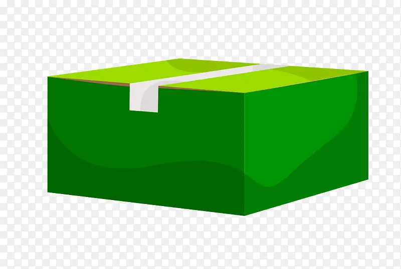 盒子绿色渐变矢量