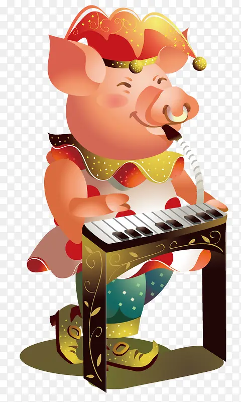 弹琴的猪