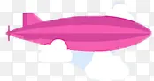 粉色卡通可爱飞机