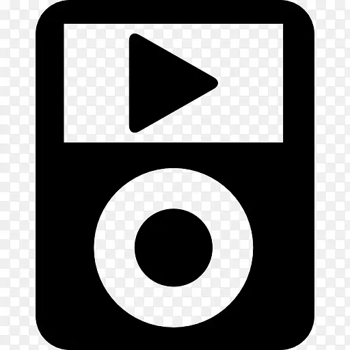 经典的iPod视频播放按钮图标