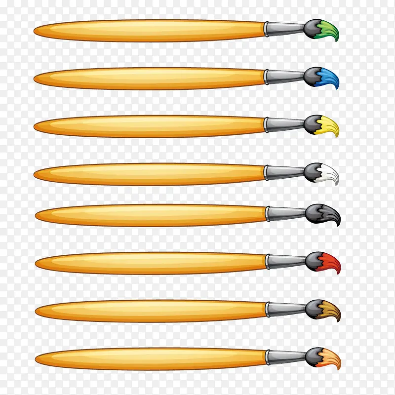 矢量彩色画笔