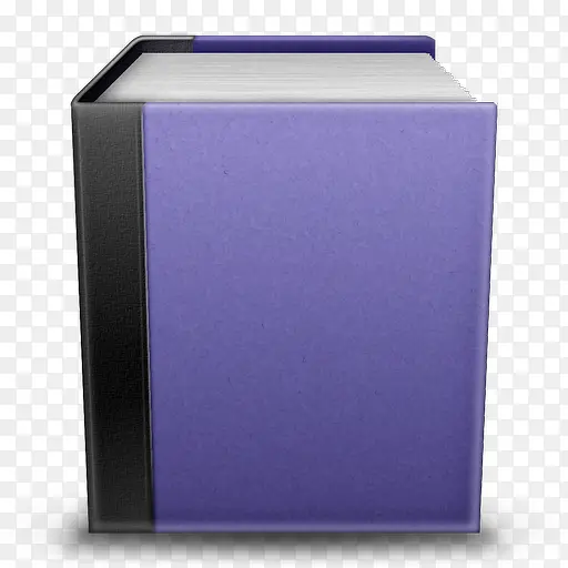 手绘紫色书本