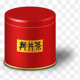 茶叶盒龙井茶图标