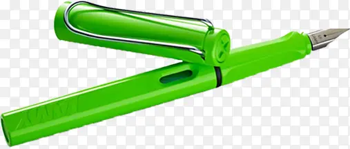 开学季绿色钢笔漂亮