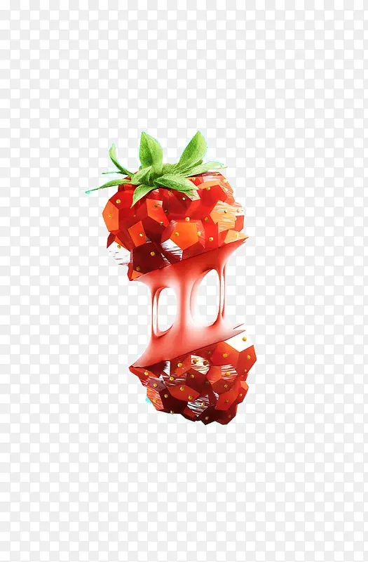 创意视觉草莓设计