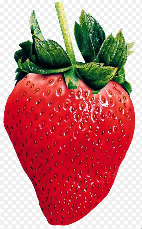 一颗奶油草莓