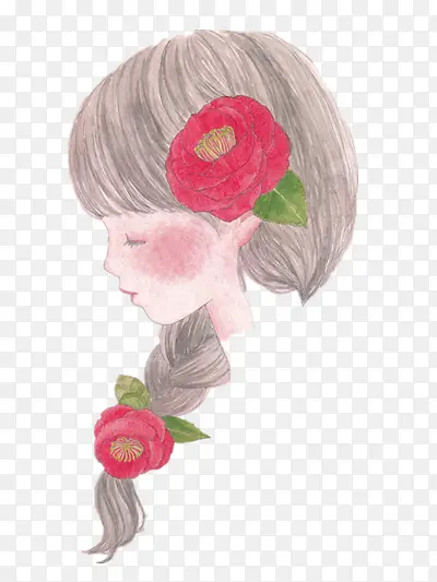 手绘女孩