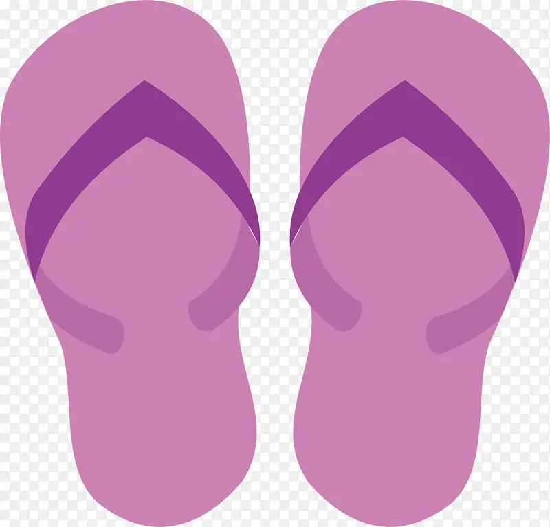 紫色卡通拖鞋