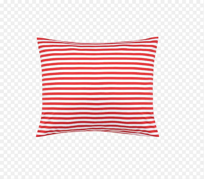 红白条纹抱枕