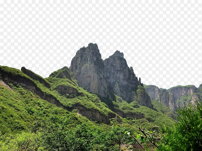 云台山绿色山峰PNG图片素材下载_图片编号9756847-PNG素材网