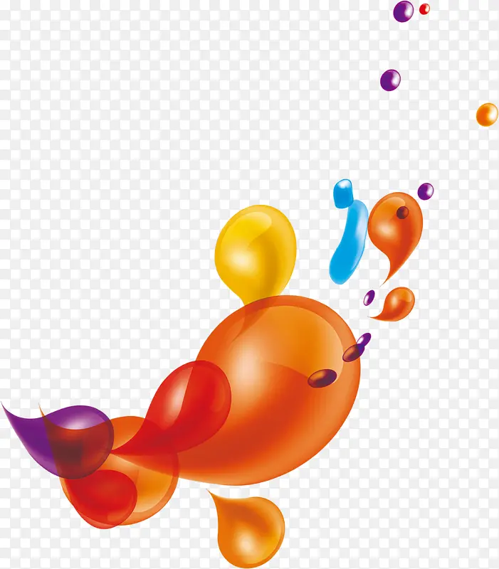 扁平风格质感气泡气球造型合成