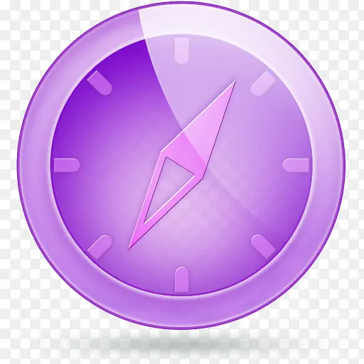 紫色时钟图片