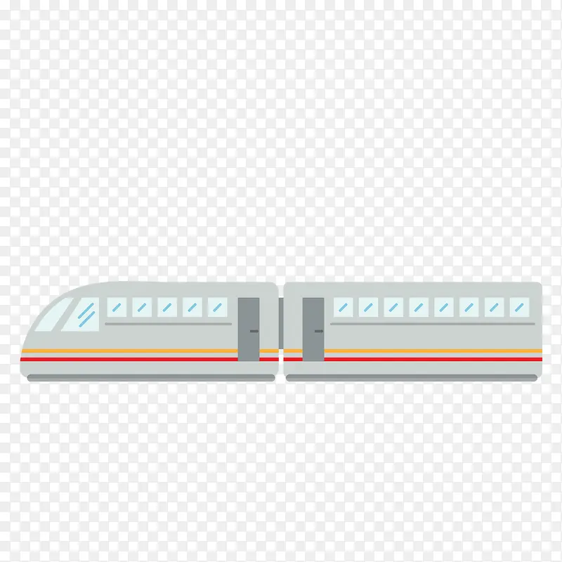 矢量卡通扁平化高铁