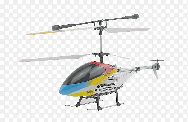 彩色直升机模型