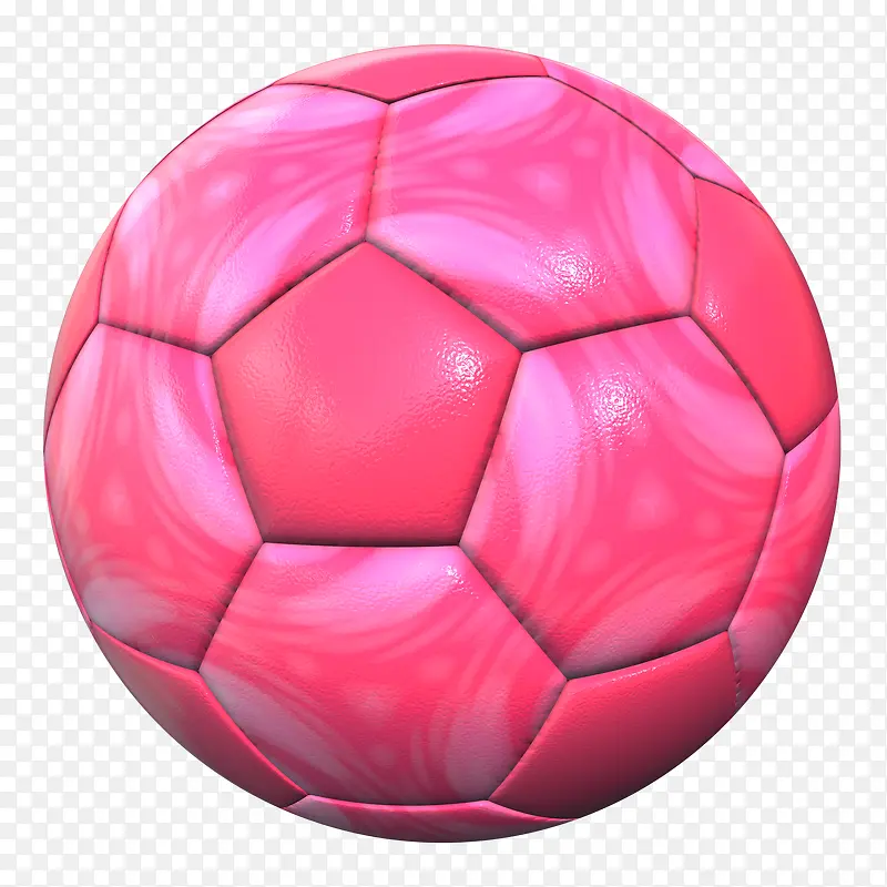 粉色足球免抠素材