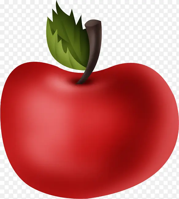 红色卡通苹果
