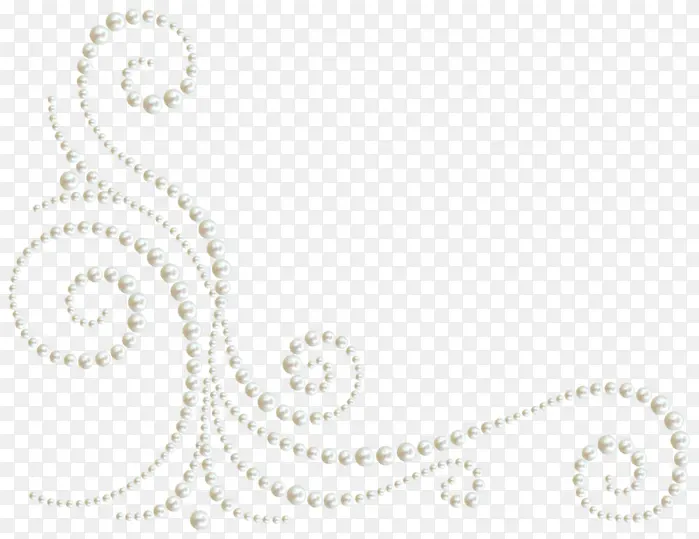 白色珍珠艺术花纹