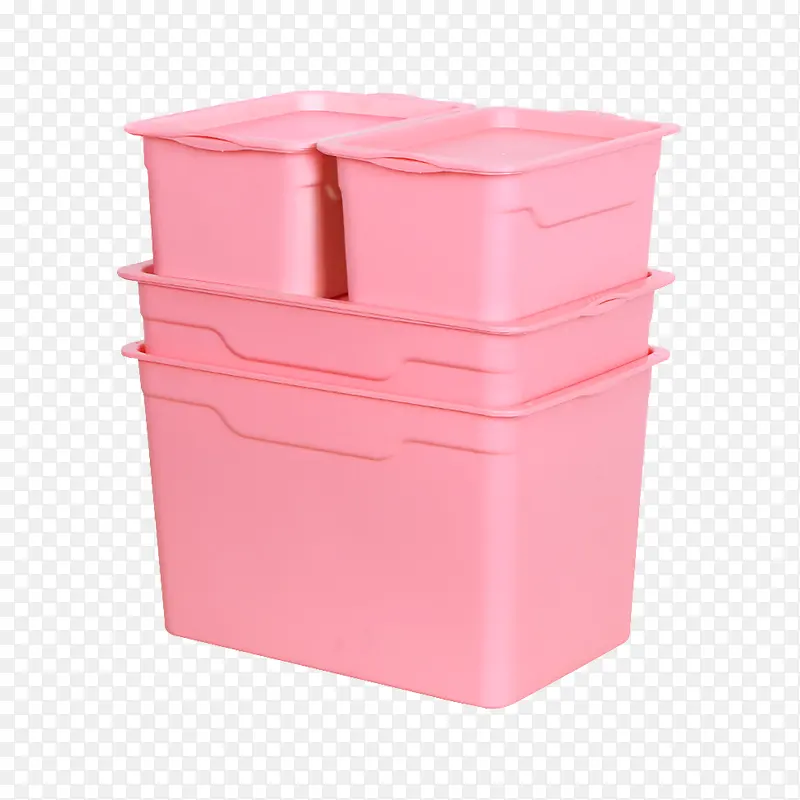 粉色塑料收纳箱设计