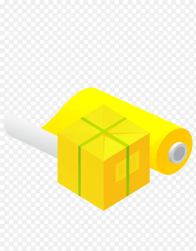 黄色盒子素材