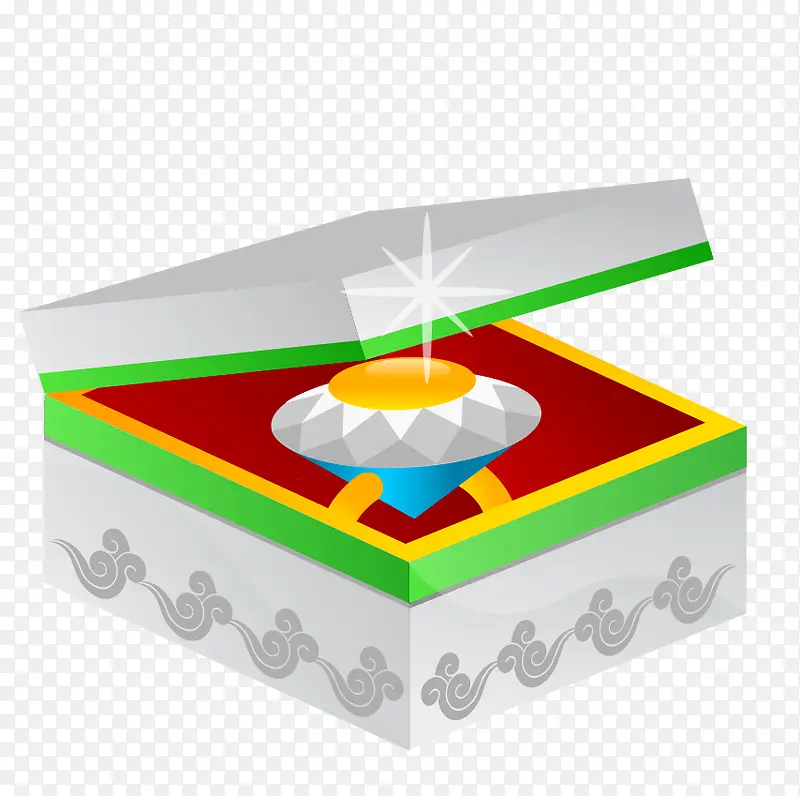 一个戒指珠宝首饰盒