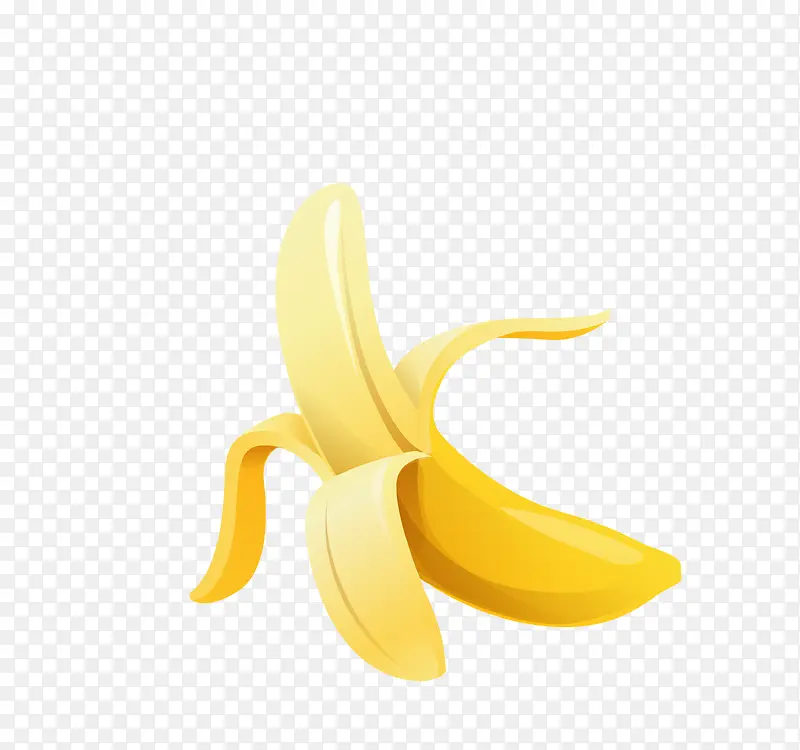 矢量黄色水果香蕉