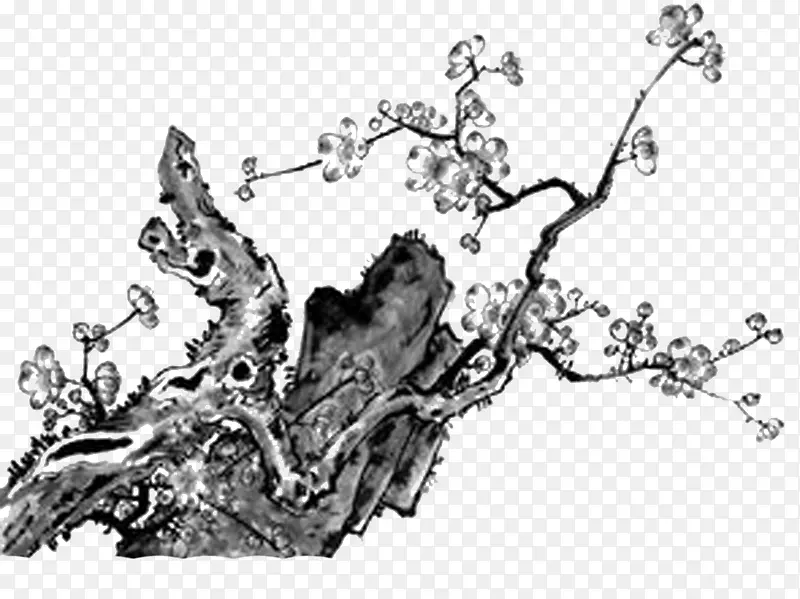 手绘水墨图