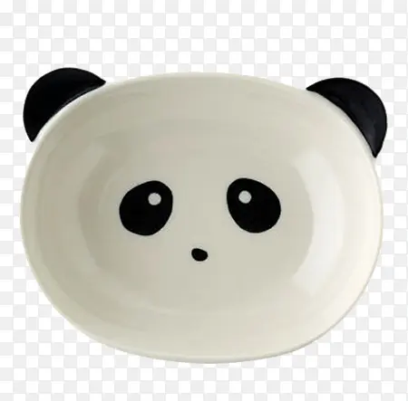 卡通熊猫盘子