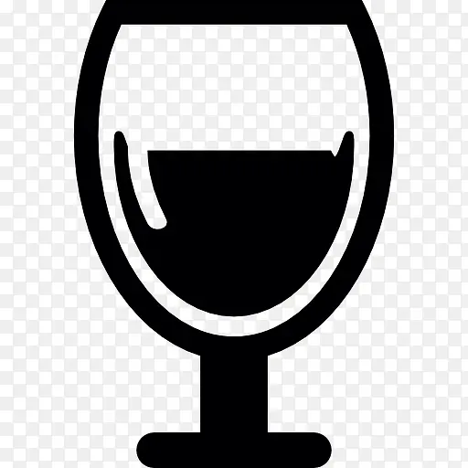 葡萄酒的水晶杯图标