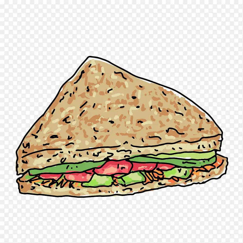 一片可口的三明治