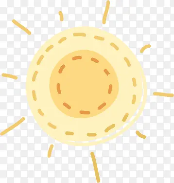手绘太阳