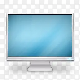 蓝色电脑显示屏