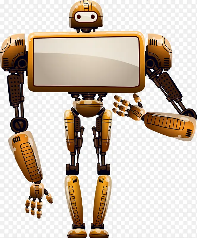 未来科技人形大屏机器人