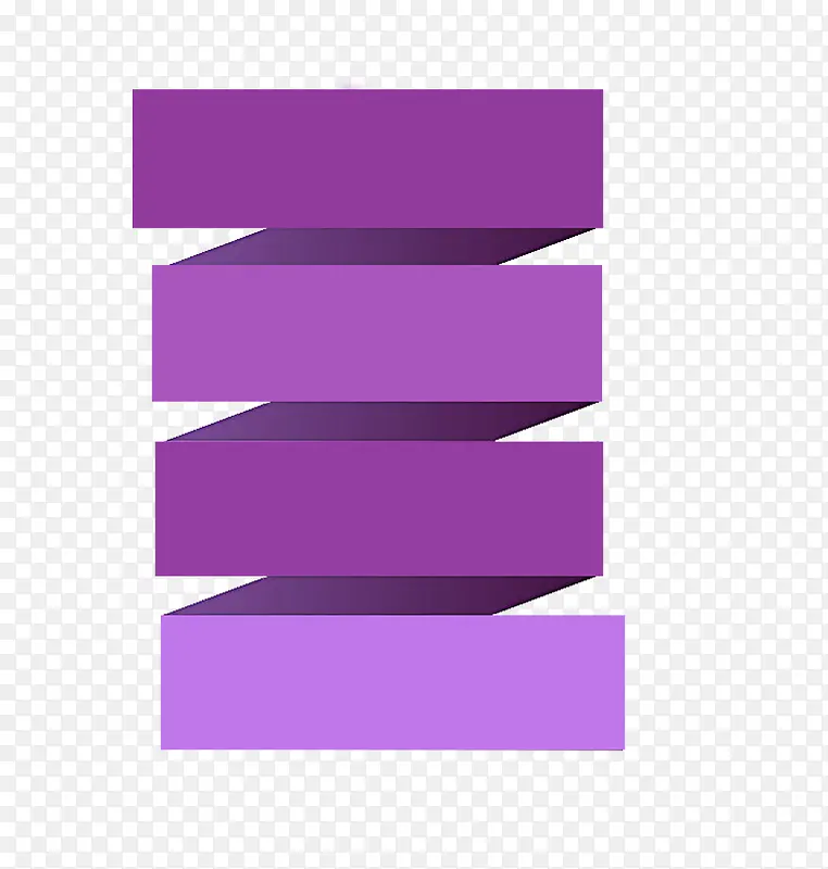 紫色折叠PPT装饰图案