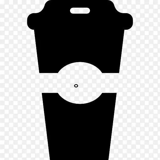 汽水或咖啡覆盖玻璃图标