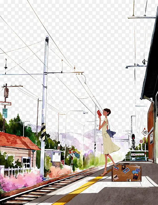 唯美插画PNG图片素材下载_图片编号9782572-PNG素材网
