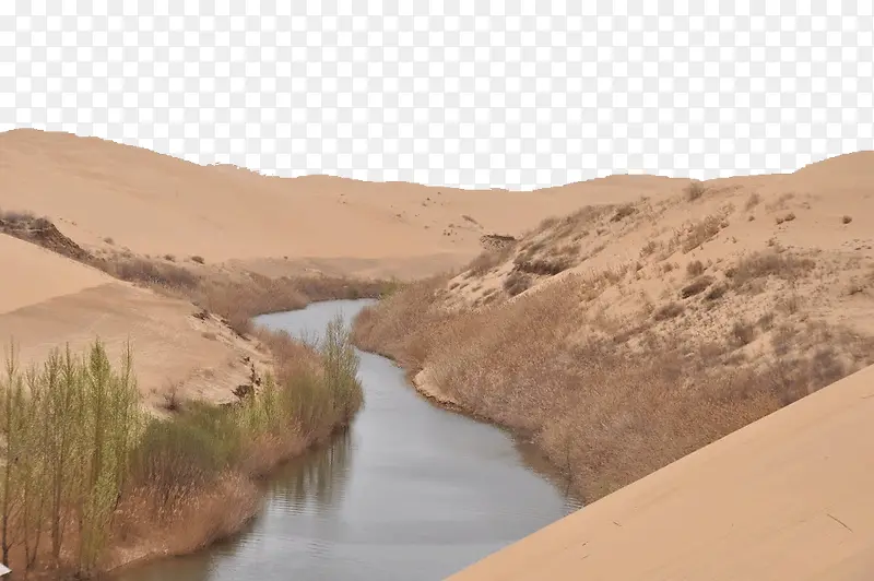 旅游景区库布齐沙漠