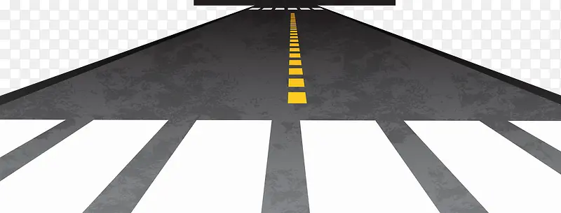 斑马线马路素材免抠