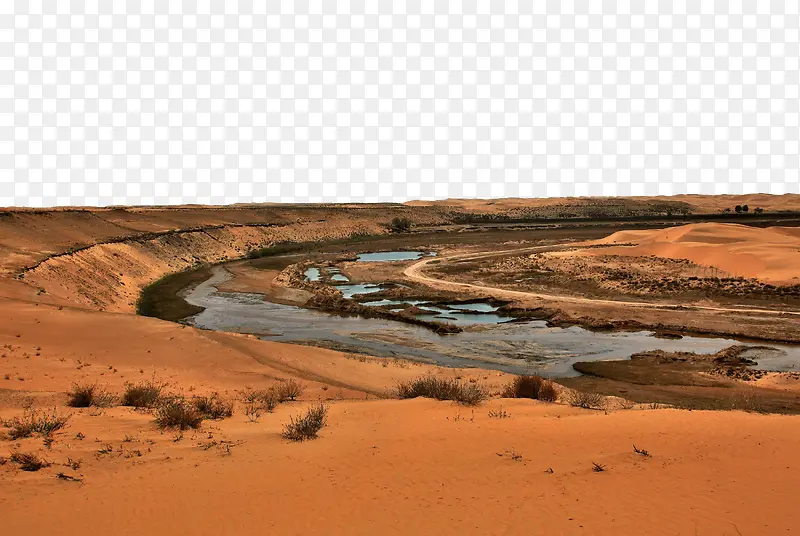 内蒙古库布齐沙漠风景图