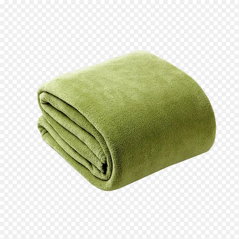 绿色薄毛毯