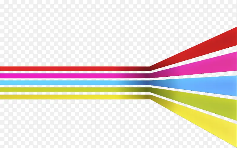彩色线条组成的流线型标识